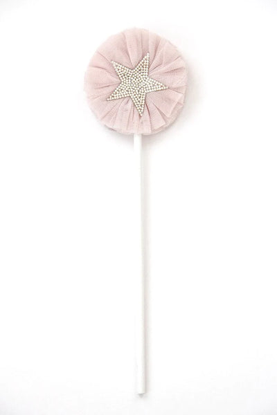 miss rose sister violet sparkle and tulle pink fairy wand for children