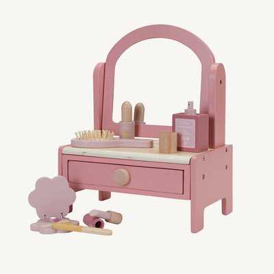 Little Dutch Wooden Childrens Pink Vanity Table 