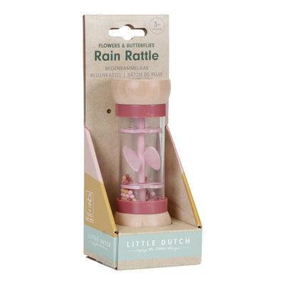 rain rattle pink little dutch 