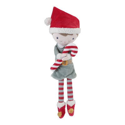 Christmas plushie festive toy doll Jim candy cane Little Dutch