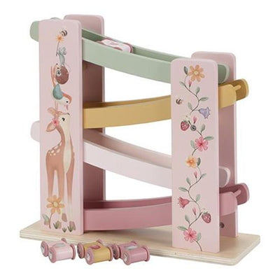 wooden pink toy ramp racer fairy garden range from Little Dutch