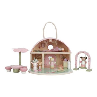 wooden pink fairy house dolls house little dutch 