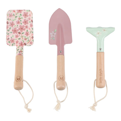 little dutch pink fairy garden child's garden tool set 