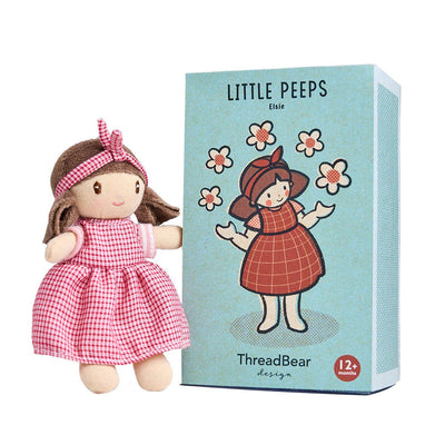childs toy Elsie doll little peeps thread bear 