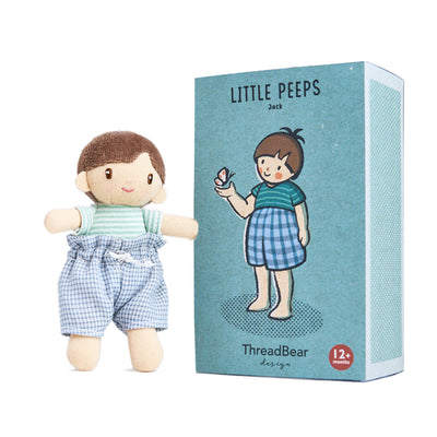 Jack little peeps childs doll thread bear
