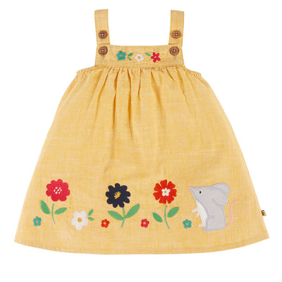 Frugi Hollie Dress Bumblebee Chambray Flowers